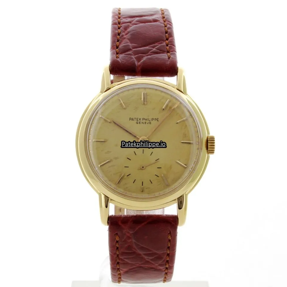 Alternative view of Patek Philippe Calatrava 2484 32.5MM Yellow Gold Case Manual Winding