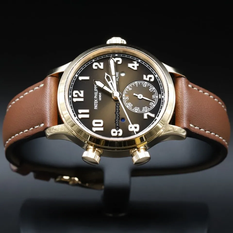 Patek Philippe Travel Time 7234r-001 37.5MM Rose Gold Case Automatic
