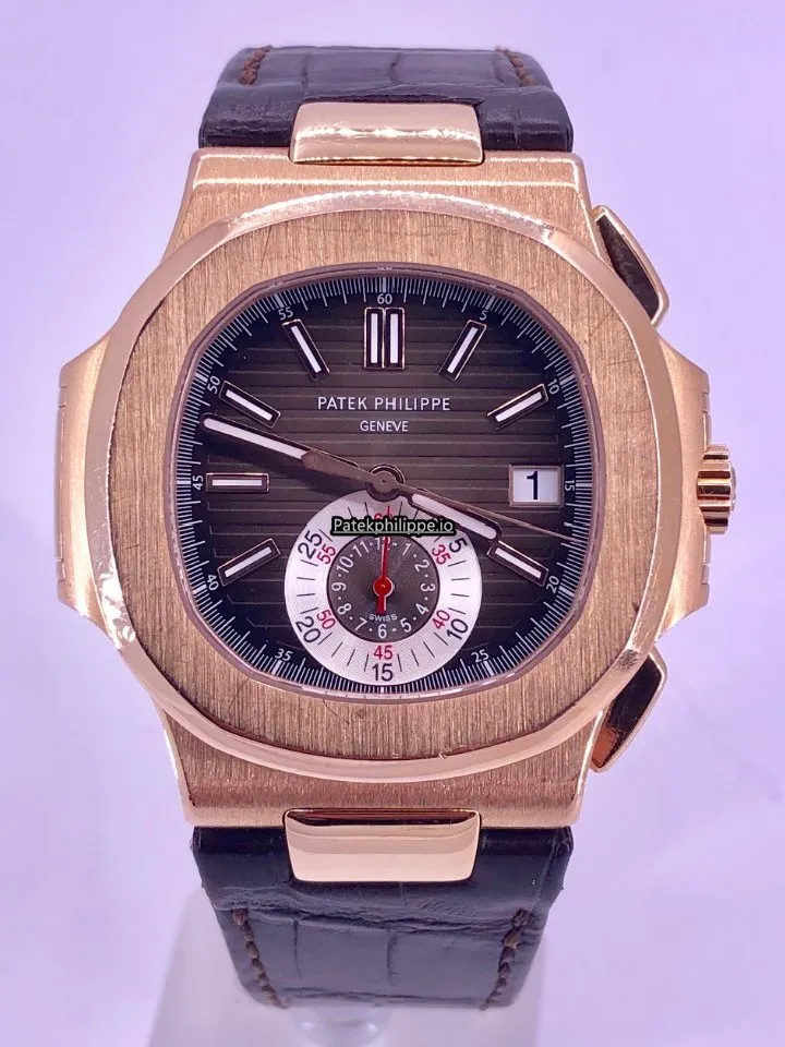 Patek Philippe Nautilus 5980r-001 40.5MM Rose Gold Case Automatic