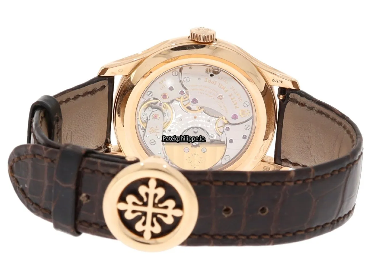 Alternative view of Patek Philippe Perpetual Calendar 5327r-001 39MM Rose Gold Case Automatic