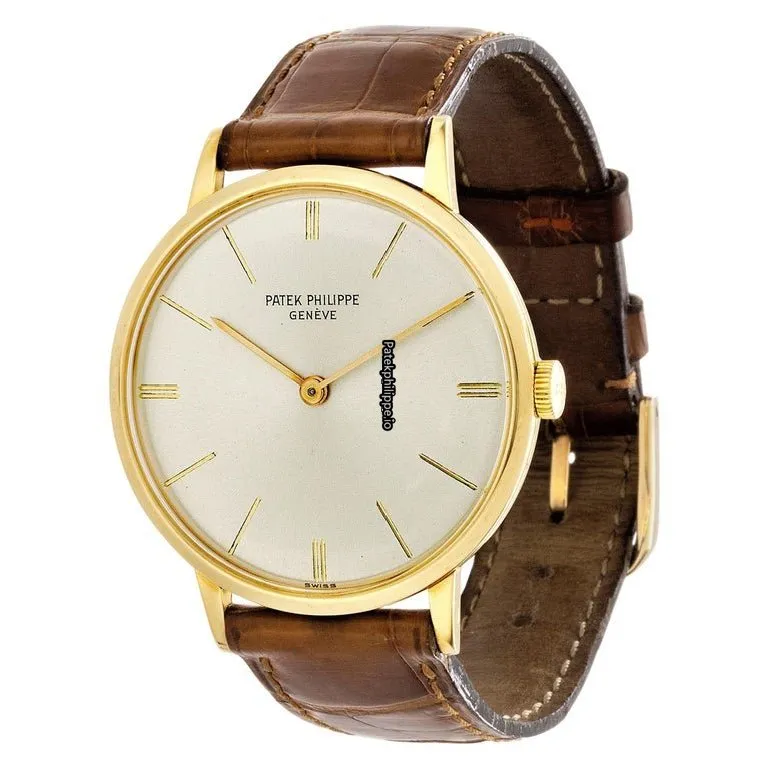 Patek Philippe Calatrava 3468j 33MM Yellow Gold Case Manual Winding