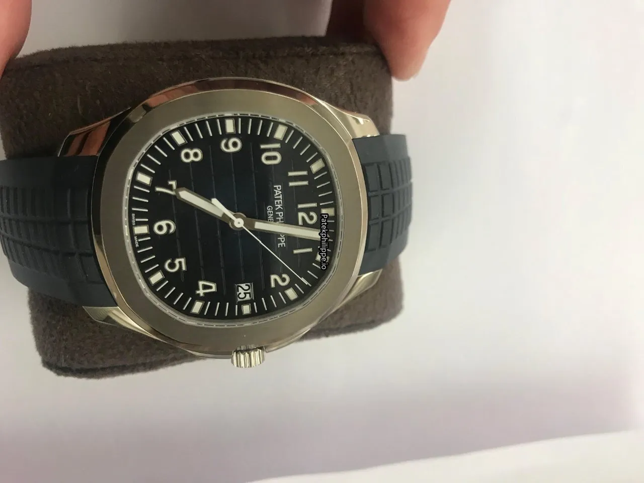 Alternative view of Patek Philippe Aquanaut 5168g-001 42.2MM White Gold Case Automatic