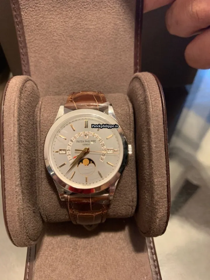 Alternative view of Patek Philippe Perpetual Calendar 5496p-015 39.5MM Platinum Case Automatic