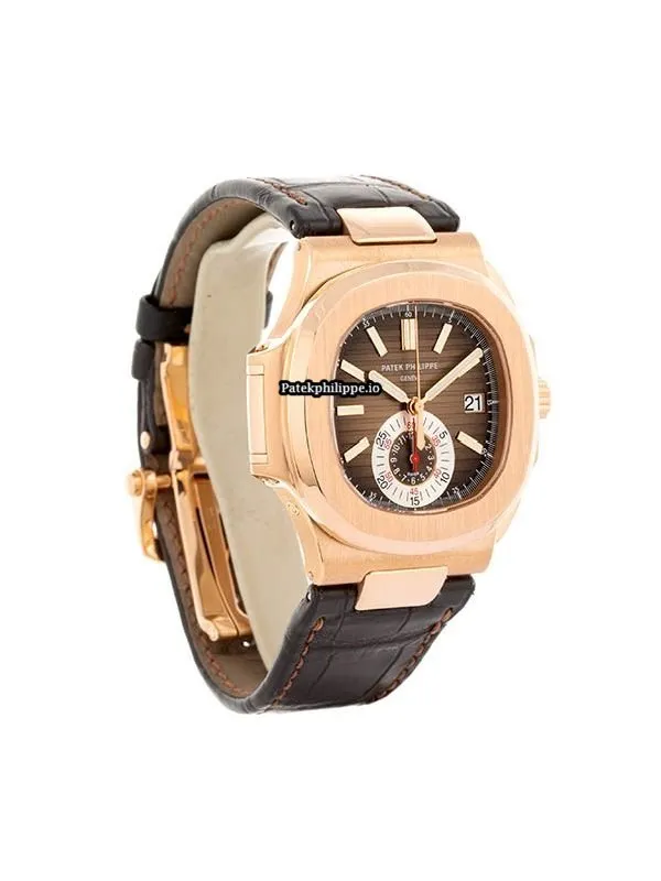 Alternative view of Patek Philippe Nautilus 5980r-001 40.5MM Rose Gold Case Automatic