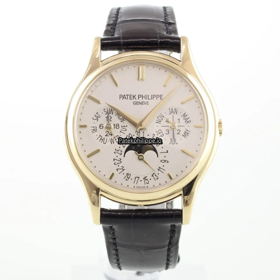 Alternative view of Patek Philippe Perpetual Calendar 5140 37MM Yellow Gold Case Automatic