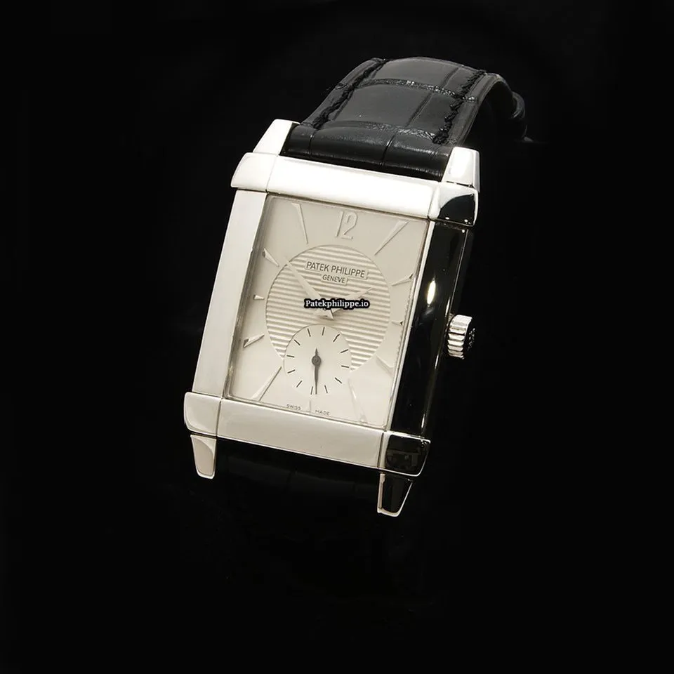 Alternative view of Patek Philippe Gondolo 5111g-001 30.2MM White Gold Case Manual Winding