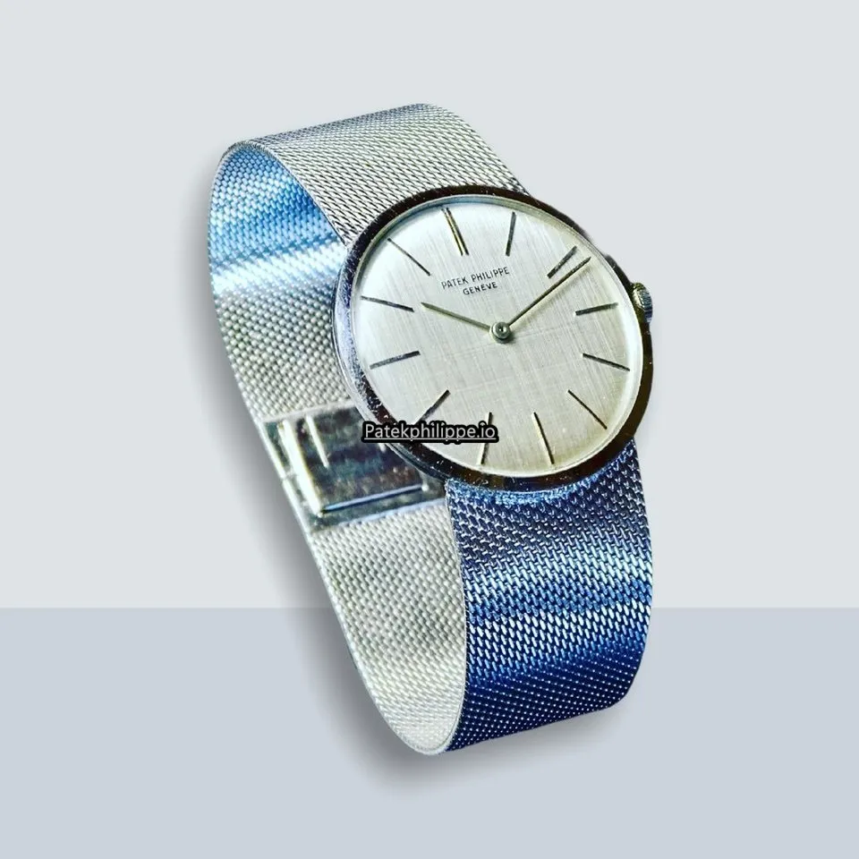 Patek Philippe Vintage 3468 33MM White Gold Case Manual Winding