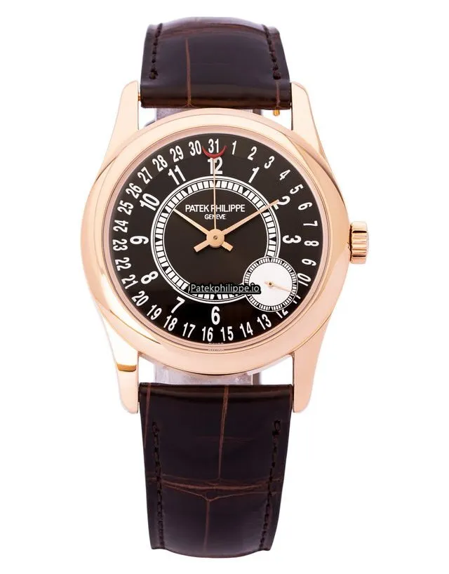 Alternative view of Patek Philippe Calatrava 6000r 37MM Rose Gold Case Automatic