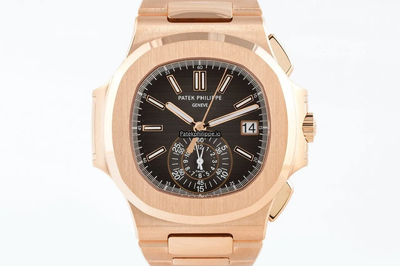 Patek Philippe Nautilus 5980/1r-001 40.5MM Rose Gold Case Automatic