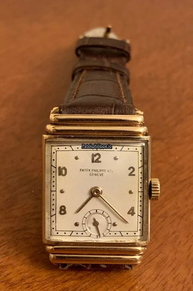 Alternative view of Patek Philippe Vintage 1417 Cal 9¡¯¡¯90 34x25.5MM Yellow Gold Case Manual Winding
