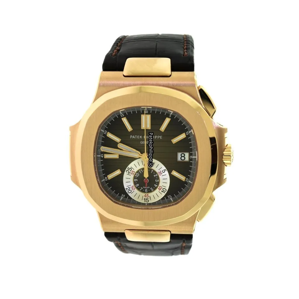 Patek Philippe Nautilus 5980r-001 40.5MM Rose Gold Case Automatic