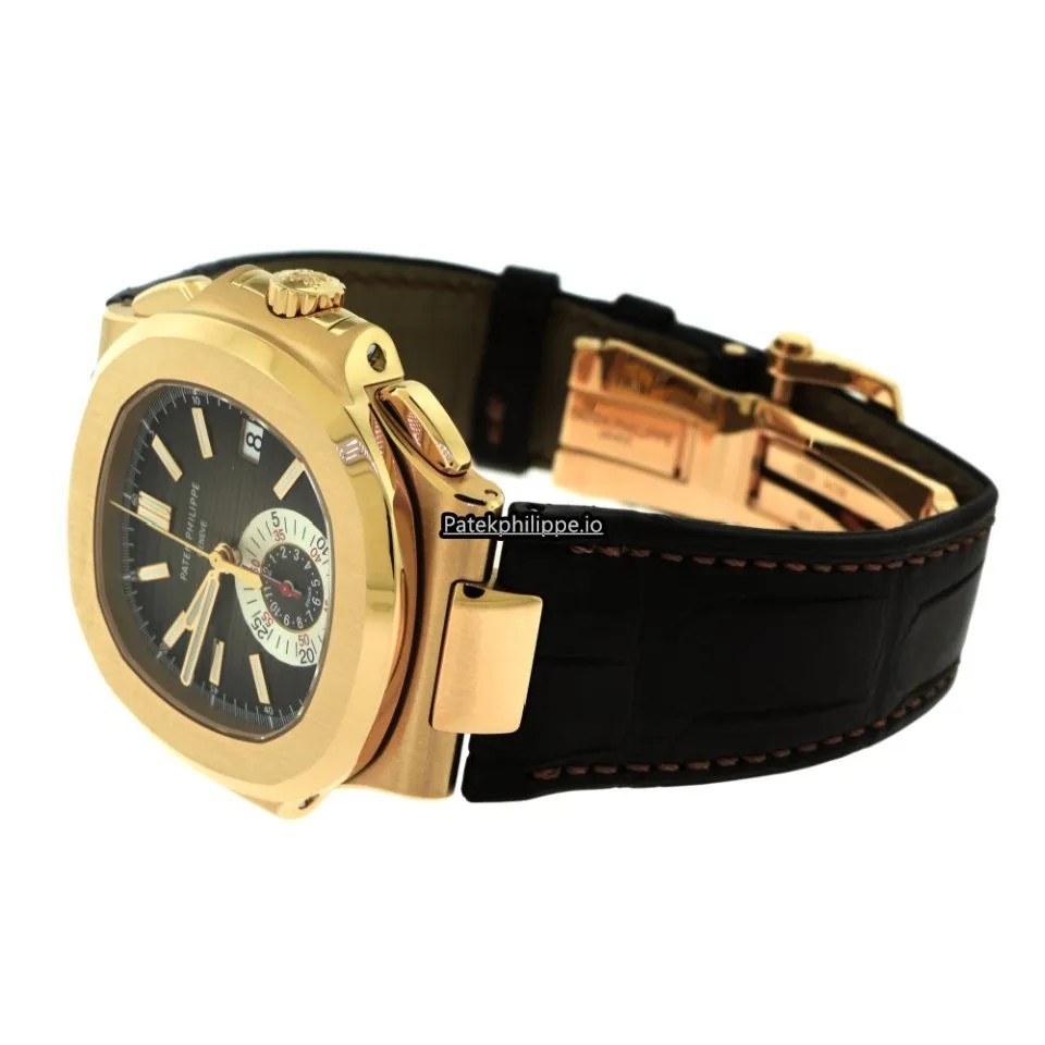 Alternative view of Patek Philippe Nautilus 5980r-001 40.5MM Rose Gold Case Automatic