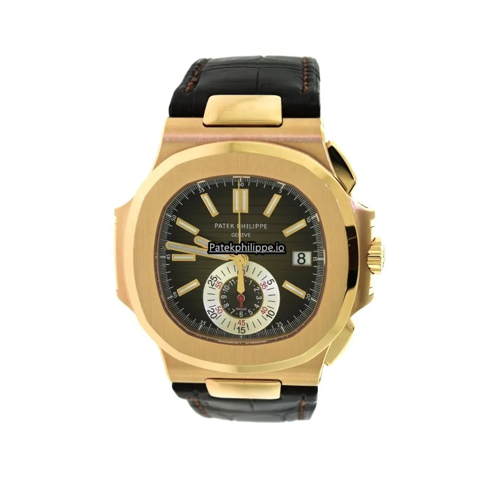 Patek Philippe Nautilus 5980r-001 40.5MM Rose Gold Case Automatic