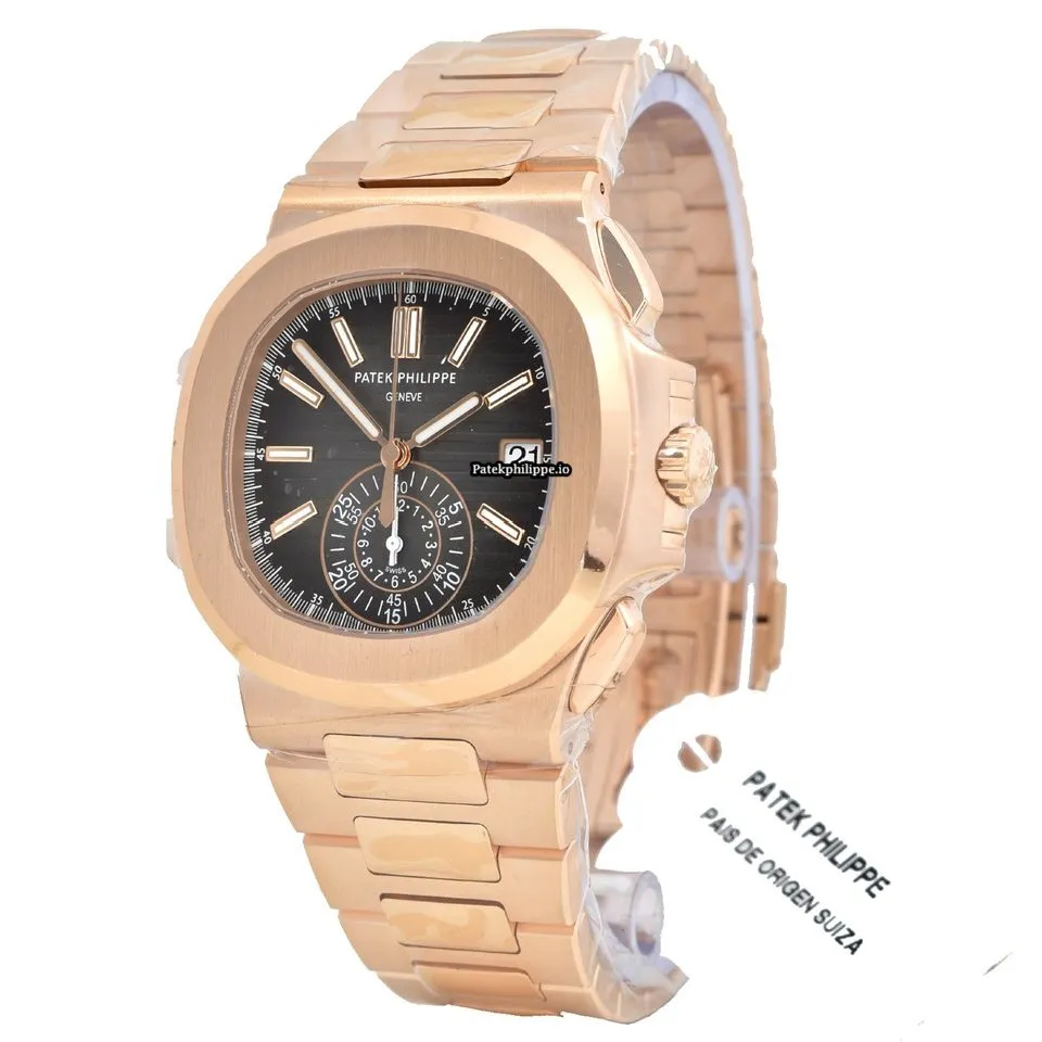 Patek Philippe Nautilus 5980/1r-001 40.5MM Rose Gold Case Automatic