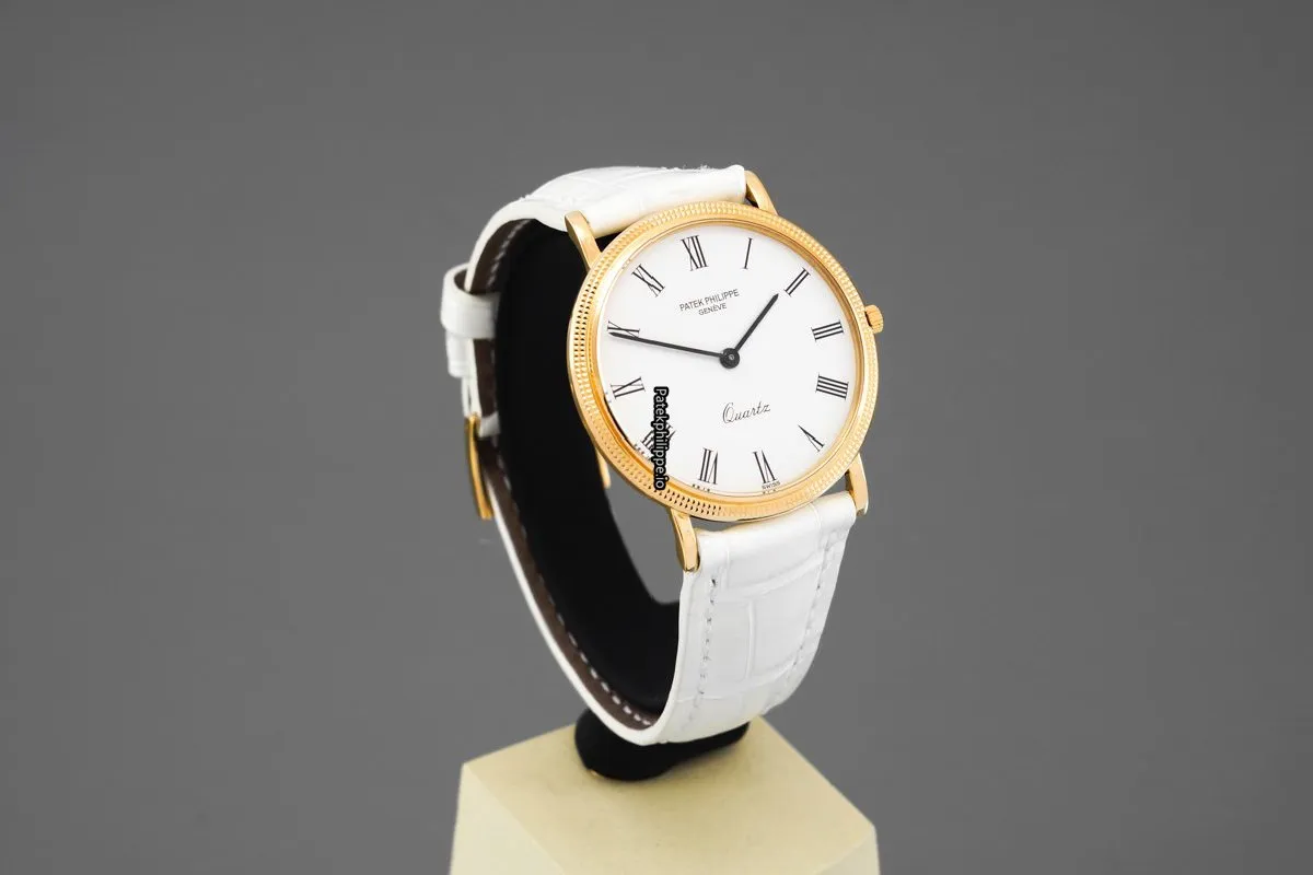 Patek Philippe Calatrava 3744 33MM Yellow Gold Case Quartz
