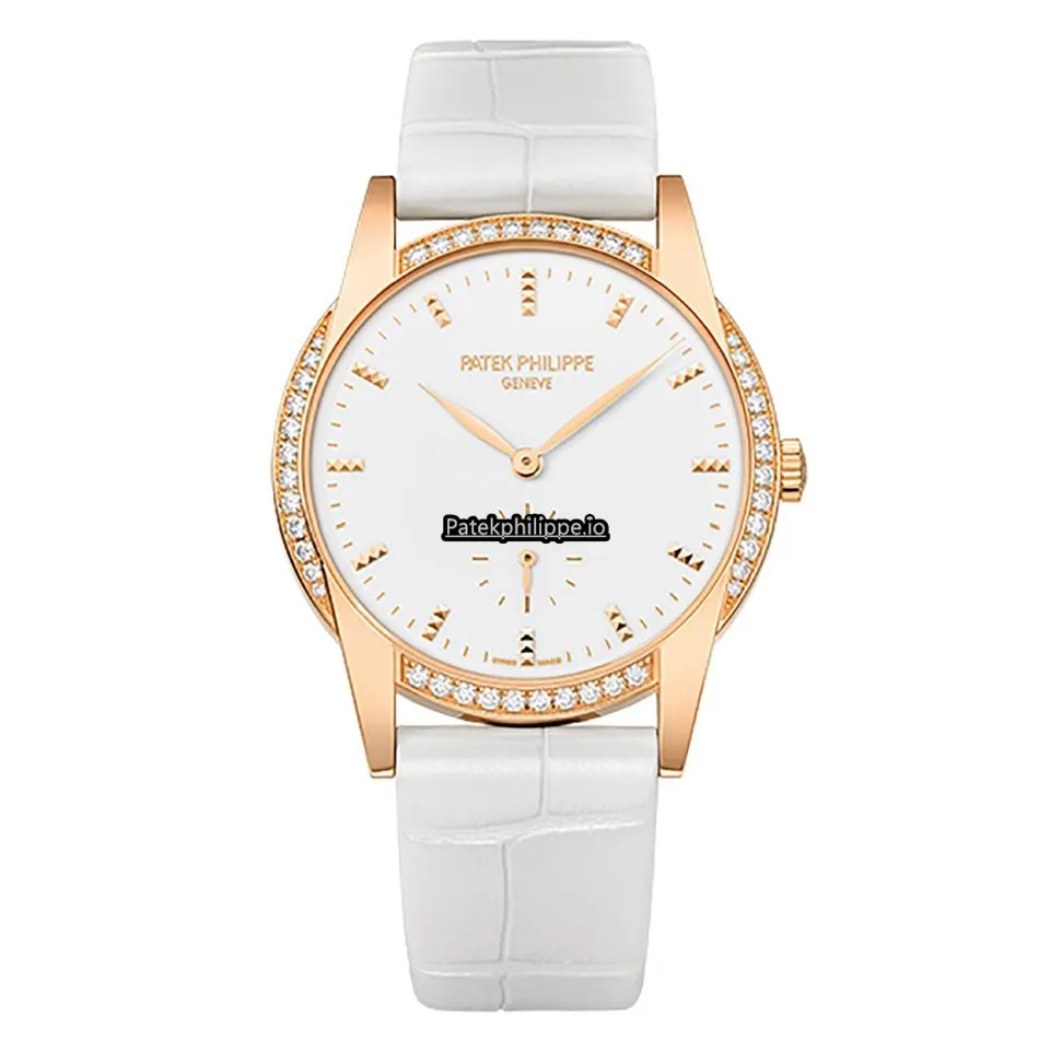 Patek Philippe Calatrava 7122-200r-001 33MM Rose Gold Case Manual Winding