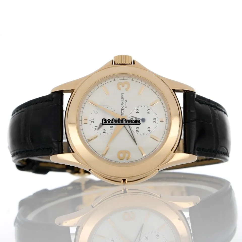 Alternative view of Patek Philippe Travel Time 5134r 37MM Rose Gold Case
