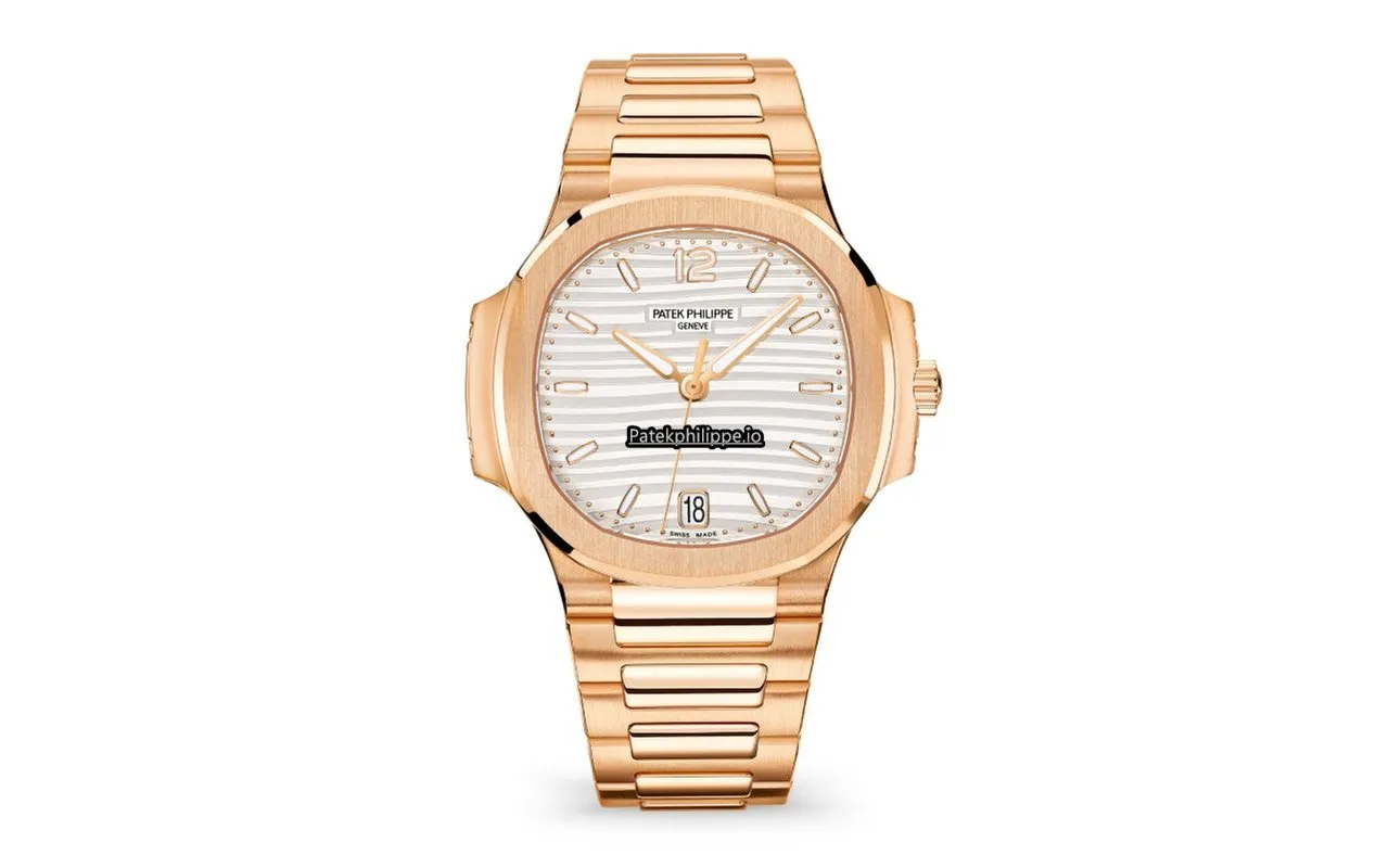Patek Philippe Nautilus 7118/1r-001 35.2MM Rose Gold Case Automatic