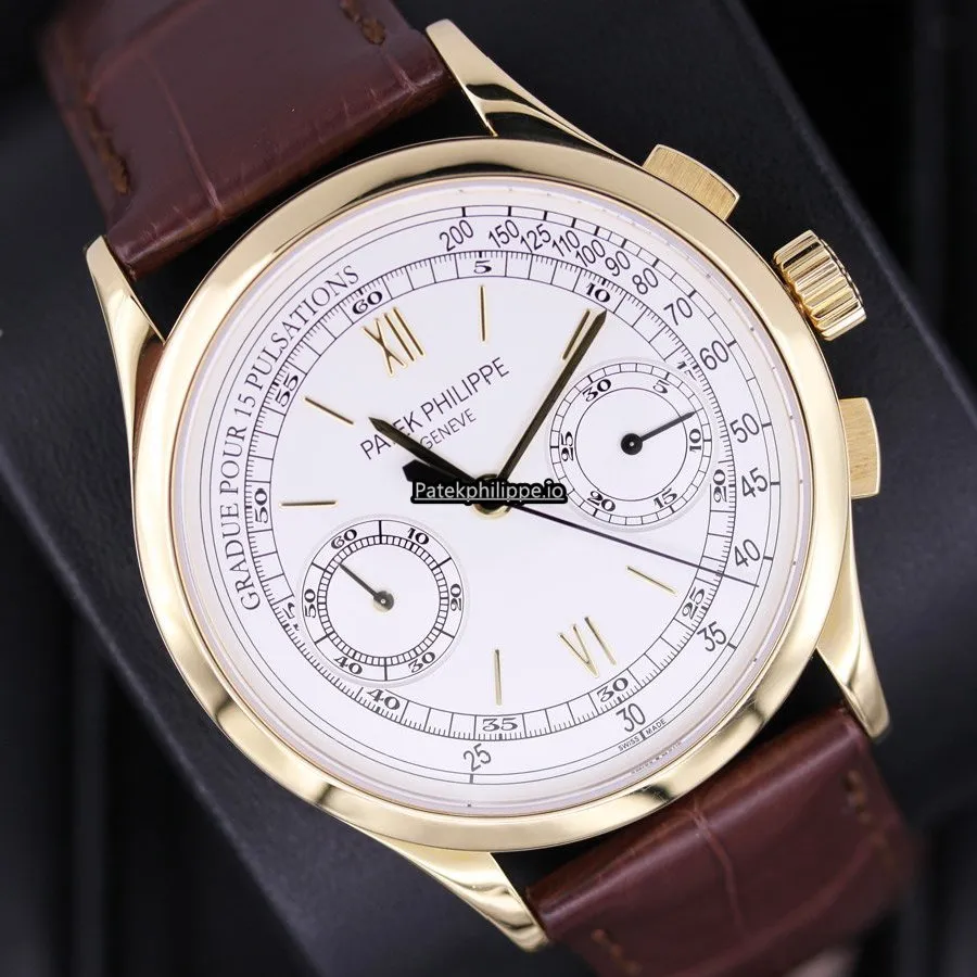 Alternative view of Patek Philippe Chronograph 5170j-001 39MM Yellow Gold Case Manual Winding