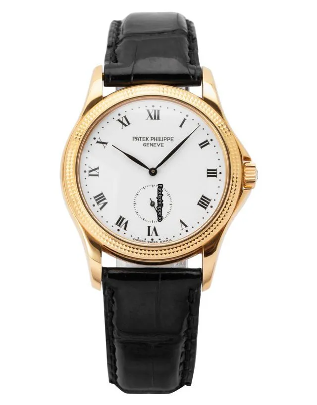 Alternative view of Patek Philippe Calatrava 5115j 35MM Yellow Gold Case Manual Winding
