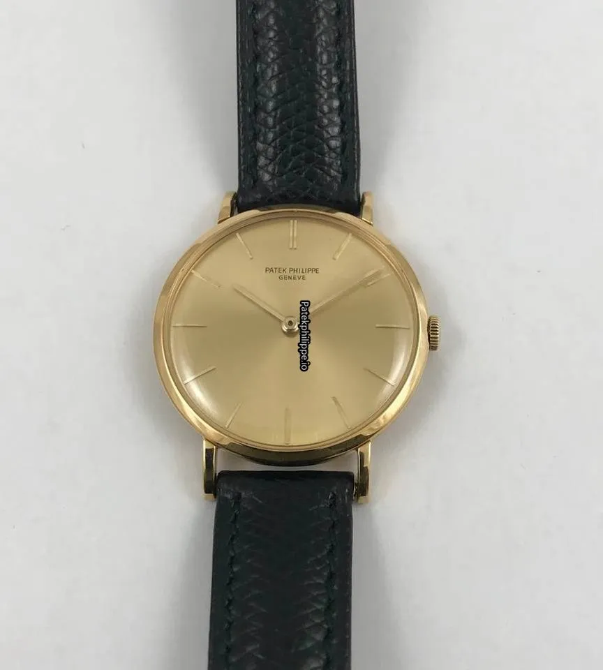 Patek Philippe Calatrava 3538 33MM Yellow Gold Case Manual Winding