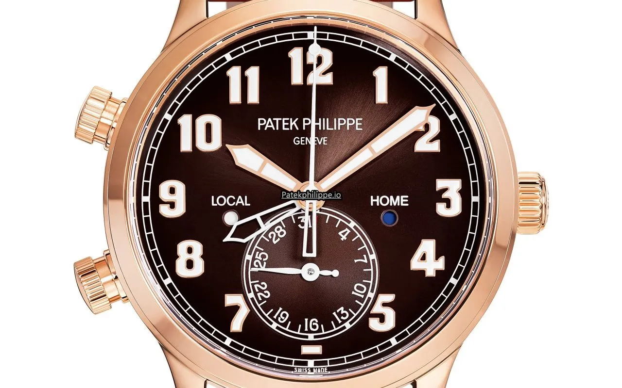 Patek Philippe Travel Time 5524r-001 42MM Rose Gold Case Automatic