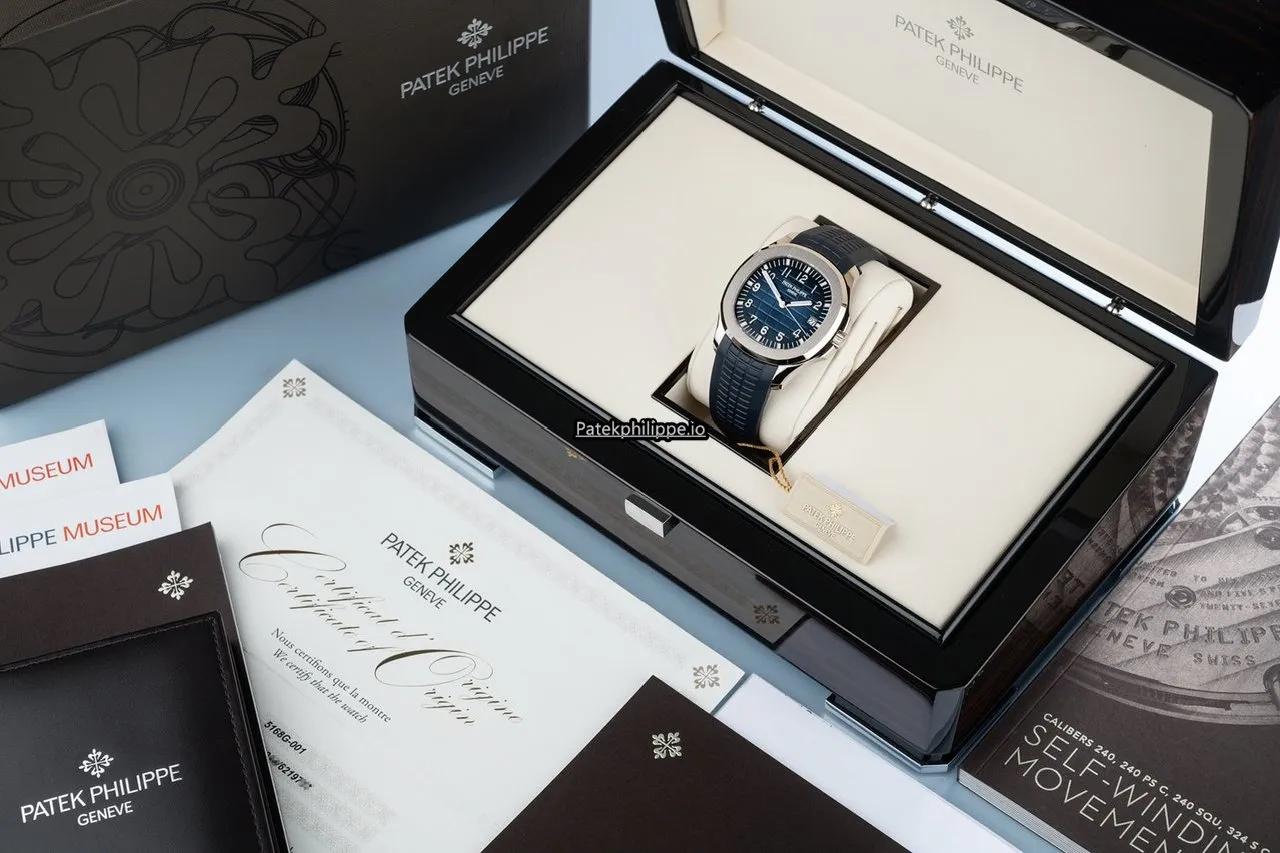 Alternative view of Patek Philippe Aquanaut 5168g White Gold Case Automatic