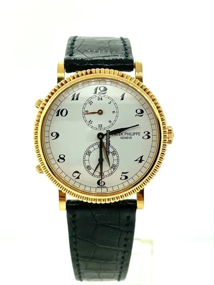 Patek Philippe Travel Time 5034r-001 Yellow Gold Case Manual Winding