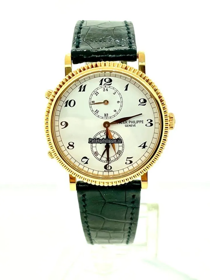 Alternative view of Patek Philippe Travel Time 5034r-001 Yellow Gold Case Manual Winding