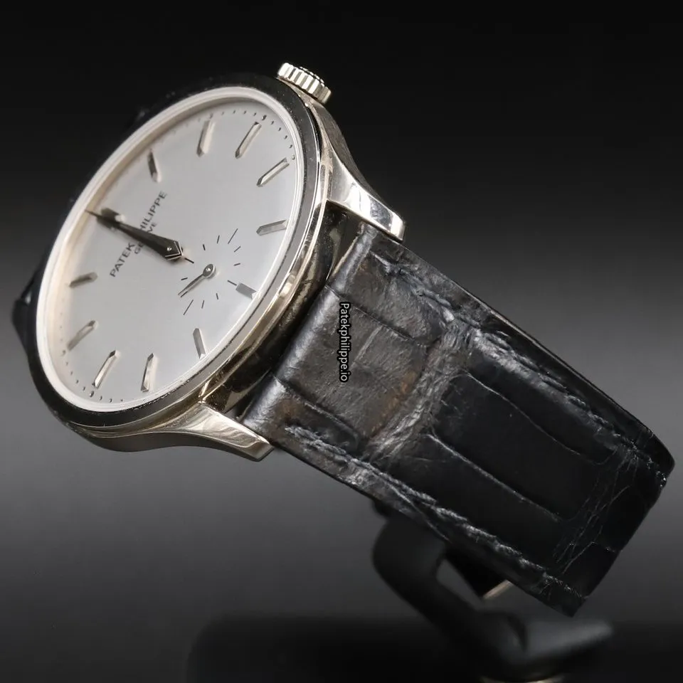 Alternative view of Patek Philippe Calatrava 5196g-001 37MM White Gold Case Manual Winding