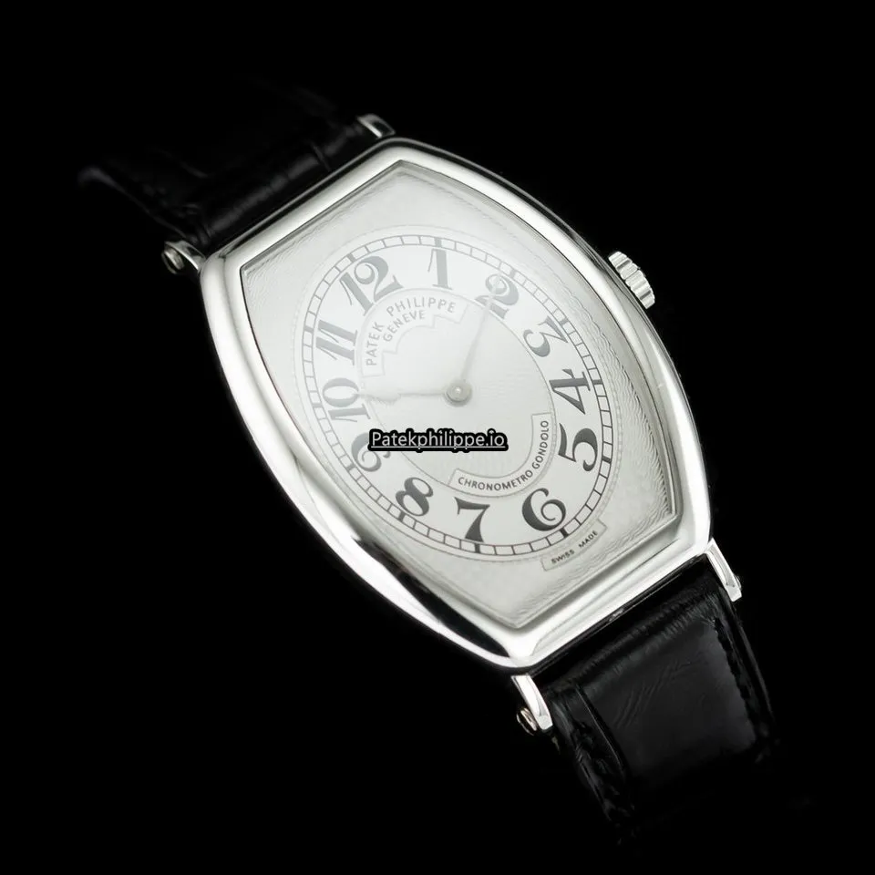 Alternative view of Patek Philippe Gondolo 5098p-001 32x42MM Platinum Case Manual Winding