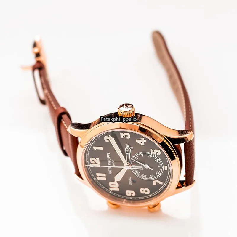 Alternative view of Patek Philippe Travel Time 5524r-001 42MM Rose Gold Case Automatic