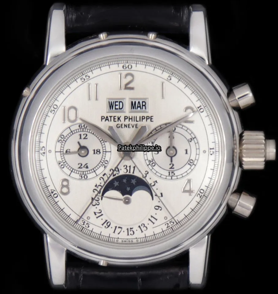 Patek Philippe Perpetual Calendar 5004p-021 37MM Platinum Case Manual Winding