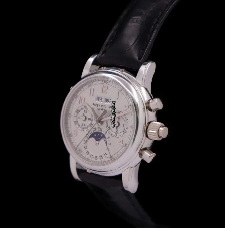 Alternative view of Patek Philippe Perpetual Calendar 5004p-021 37MM Platinum Case Manual Winding