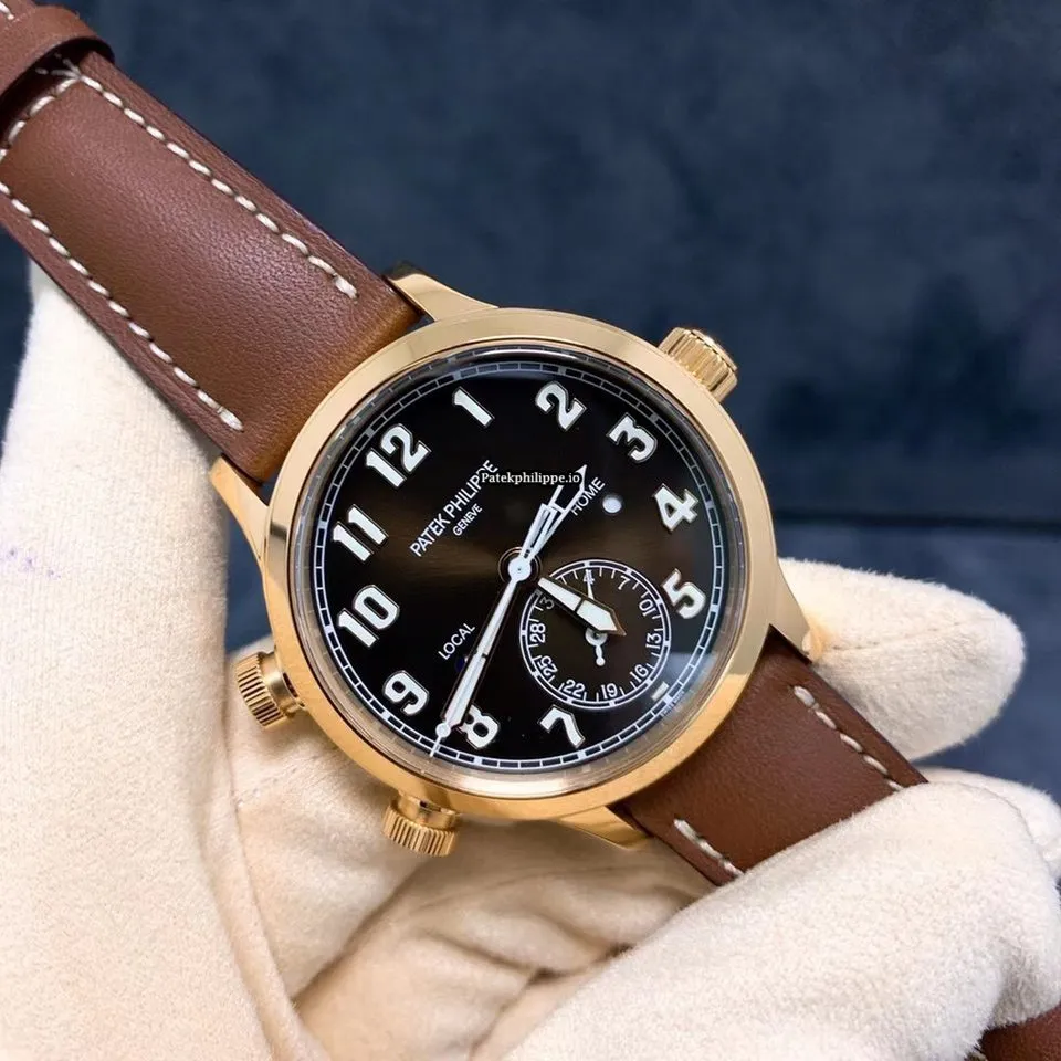 Patek Philippe Travel Time 7234r-001 37.5MM Rose Gold Case Automatic