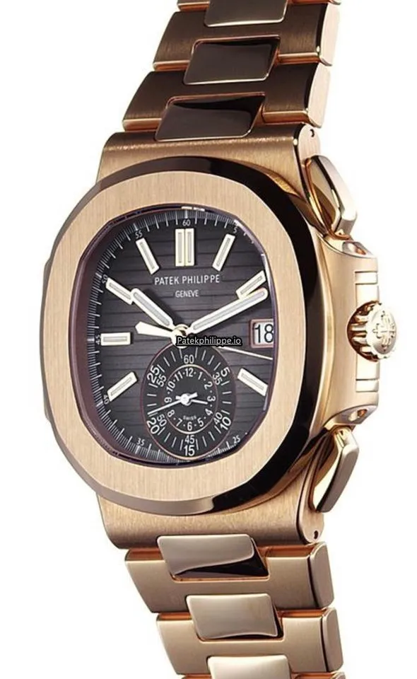 Patek Philippe Nautilus 5980/1r-001 40.5MM Rose Gold Case Automatic