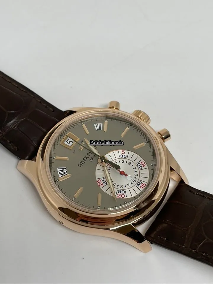 Alternative view of Patek Philippe Annual Calendar 5960r-001 40.5MM Rose Gold Case Automatic