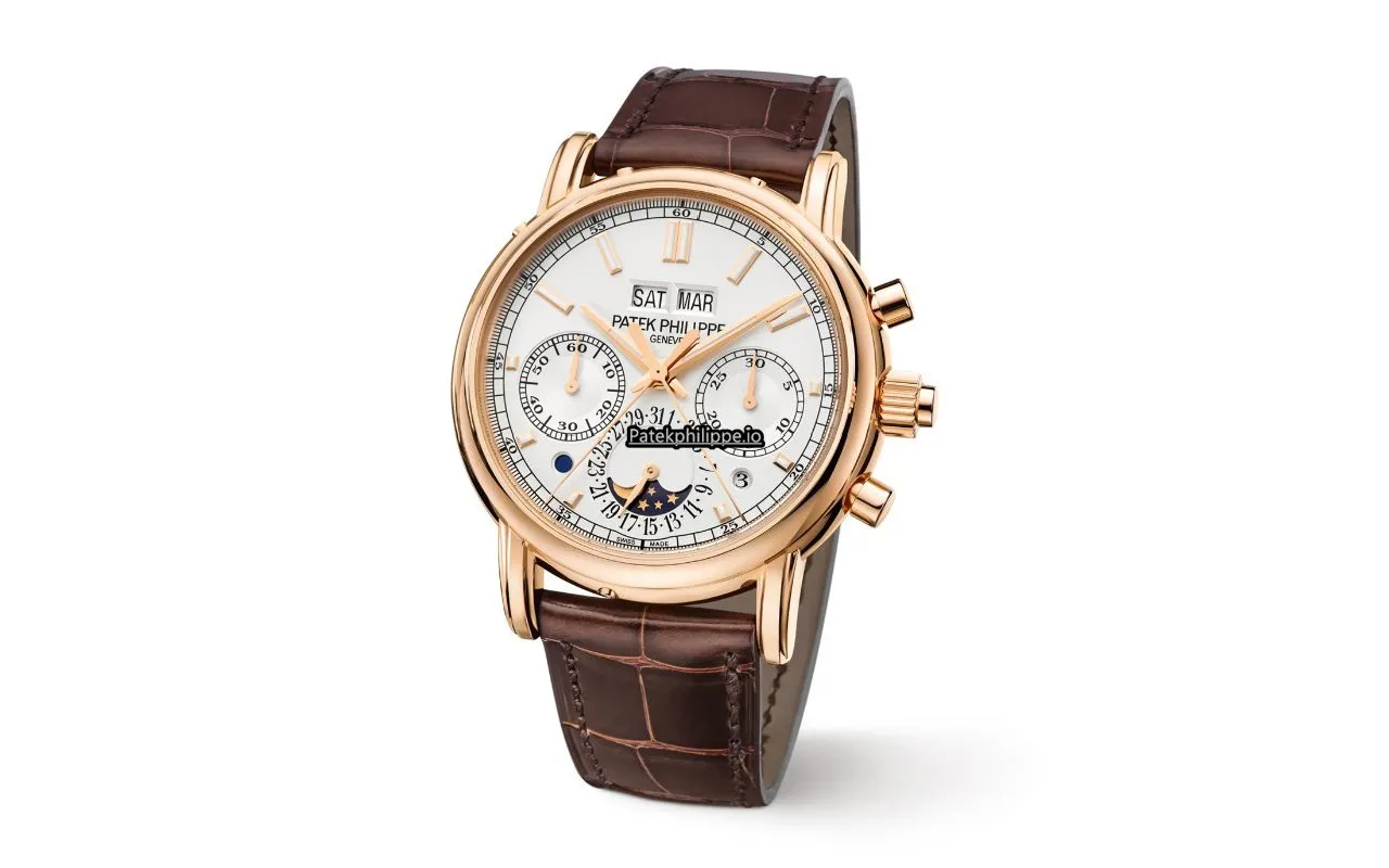 Alternative view of Patek Philippe Perpetual Calendar 5204r-001 40MM Rose Gold Case Manual Winding