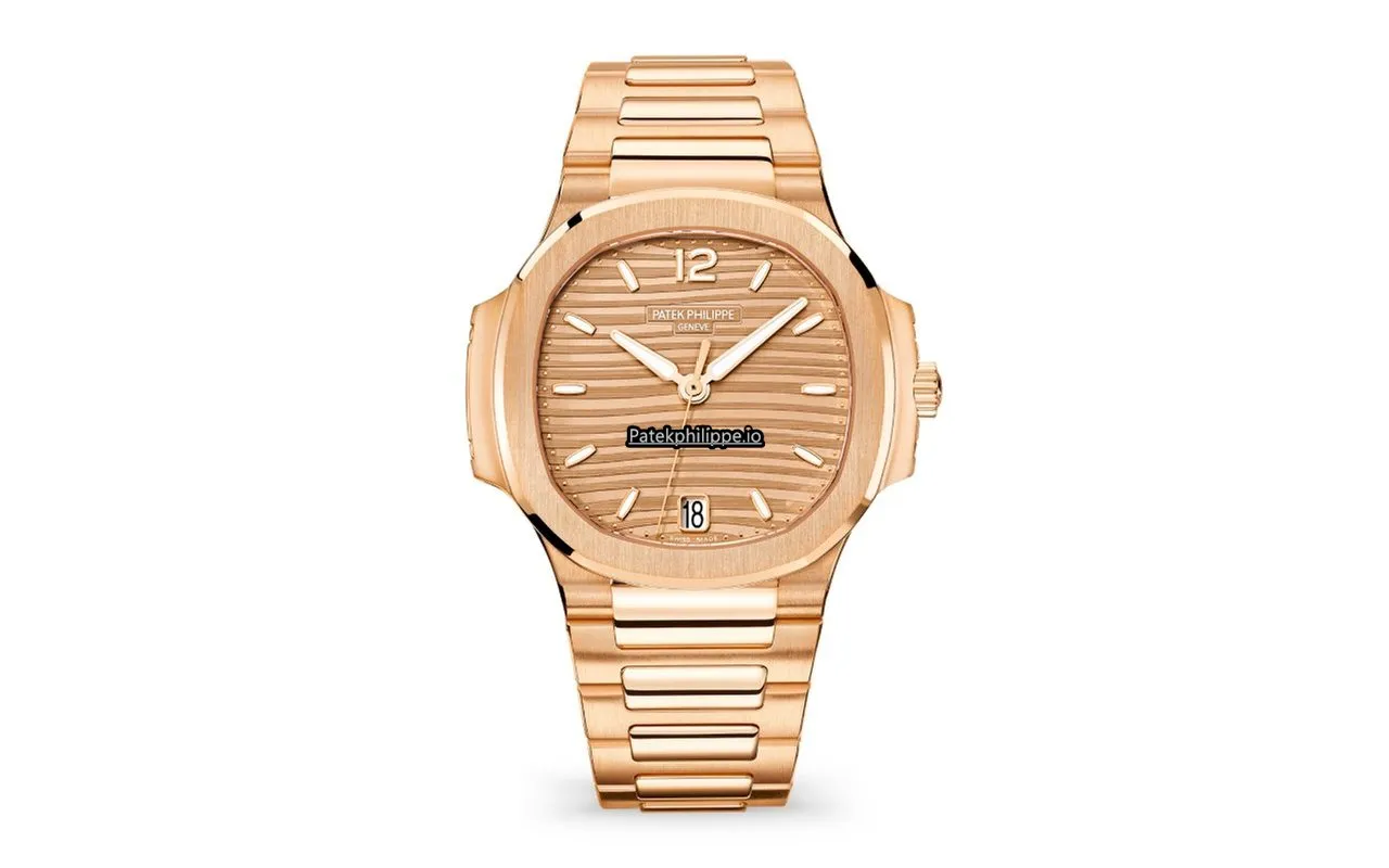 Patek Philippe Nautilus 7118/1r-010 35.2MM Rose Gold Case Automatic