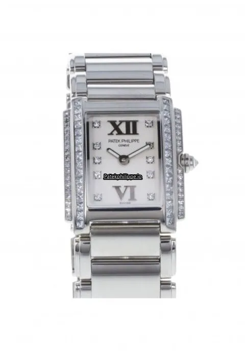 Patek Philippe Twenty-4 4910/20g-011 22x26.5MM White Gold Case Quartz