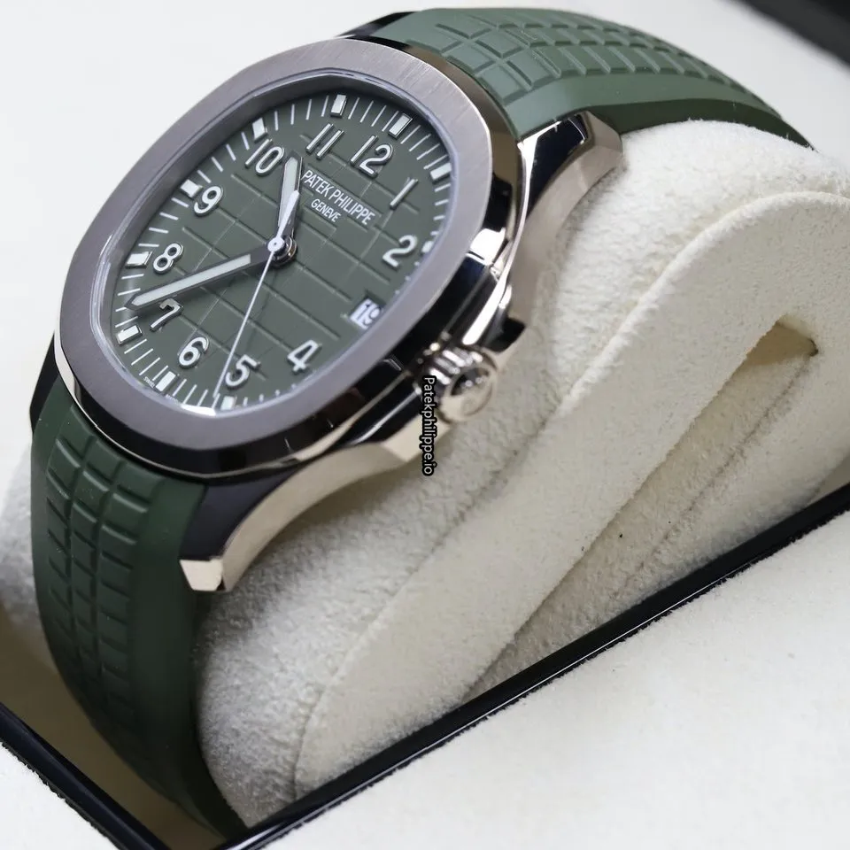 Alternative view of Patek Philippe Aquanaut 5168g-010 42.2MM White Gold Case Automatic
