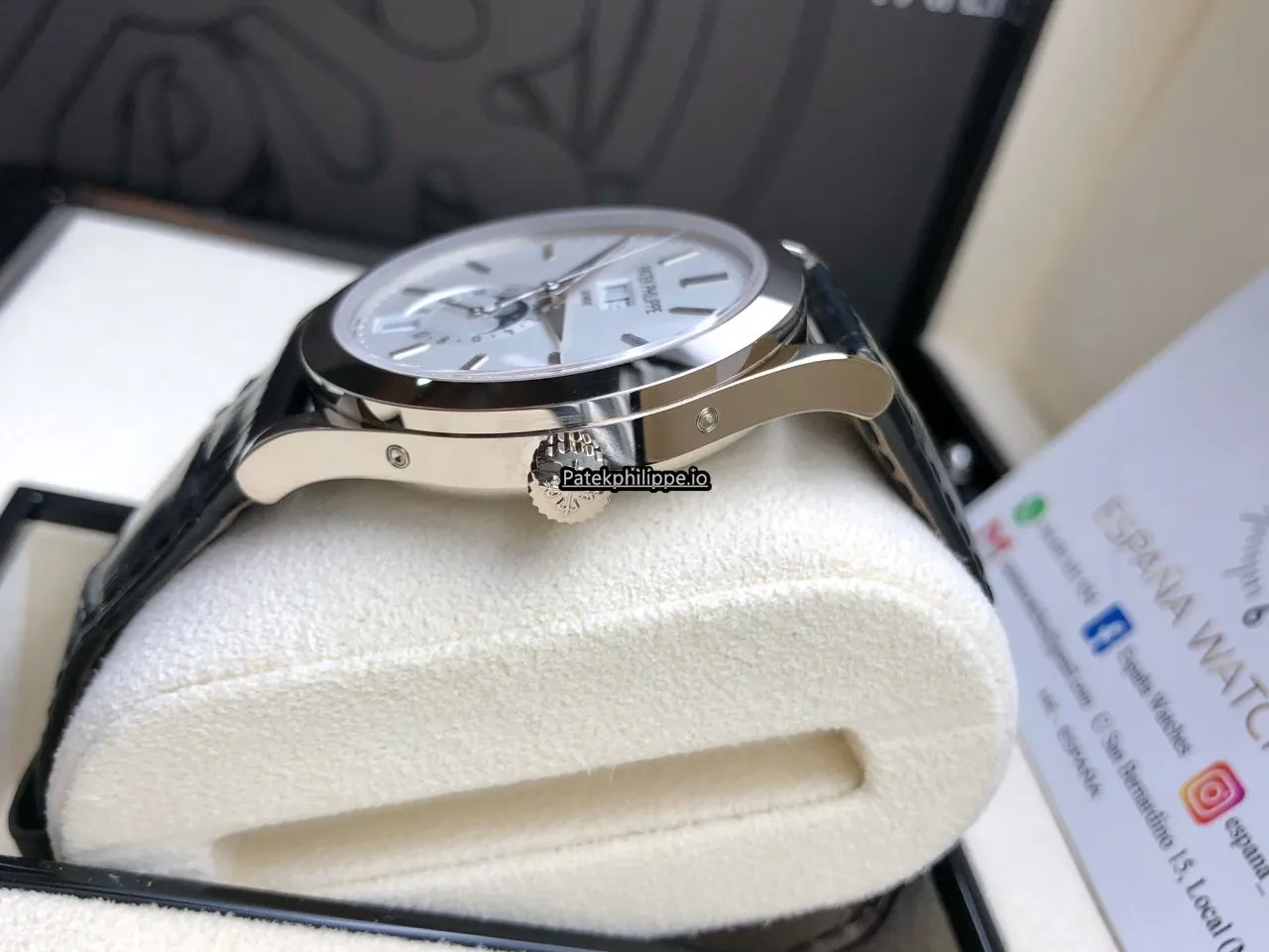 Alternative view of Patek Philippe Annual Calendar 5396g 38MM White Gold Case Automatic