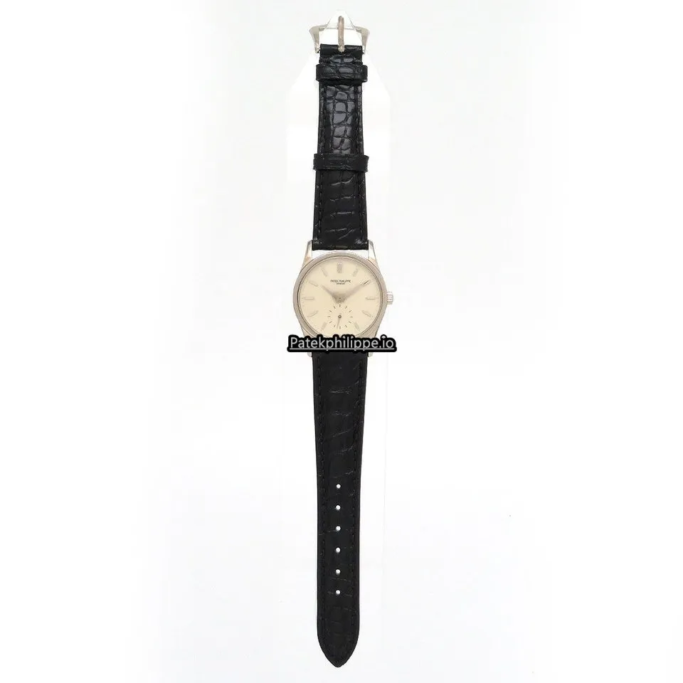Alternative view of Patek Philippe Calatrava 3796g 30MM White Gold Case Manual Winding
