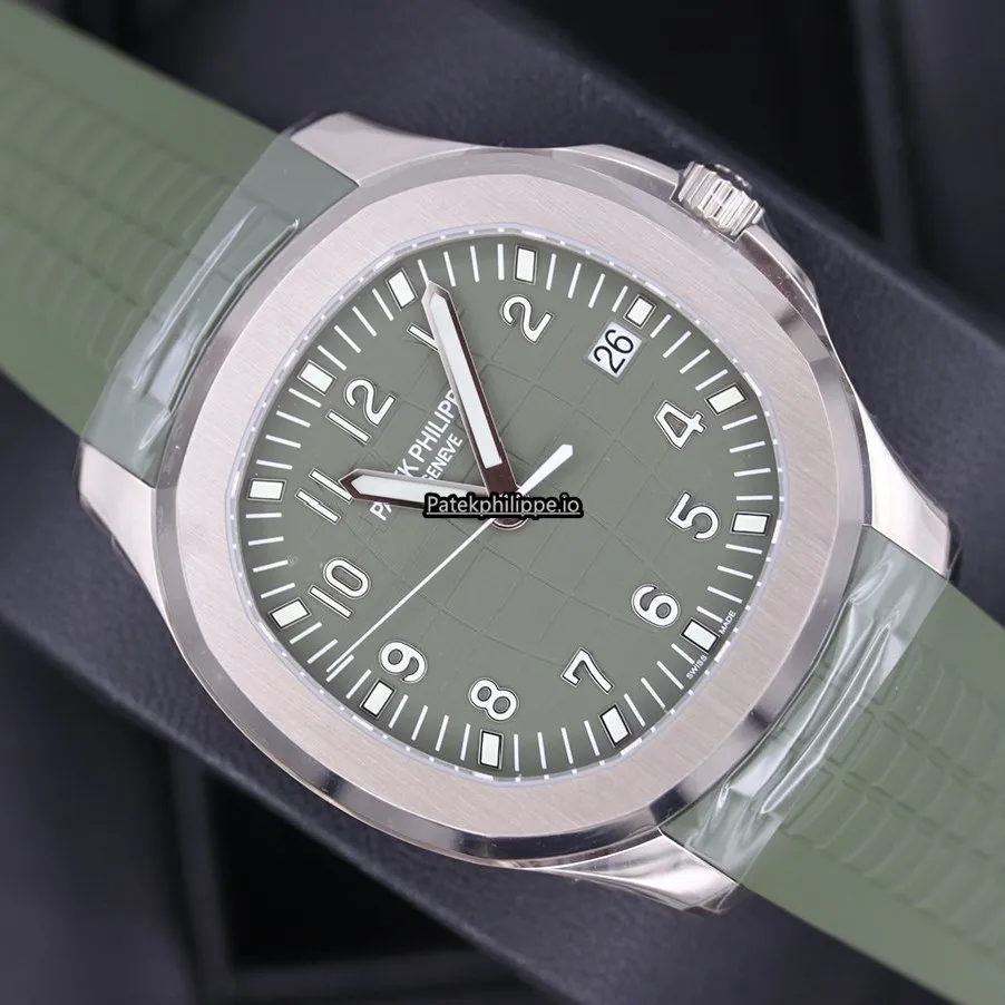 Alternative view of Patek Philippe Aquanaut 5168g-010 42.2MM White Gold Case Automatic