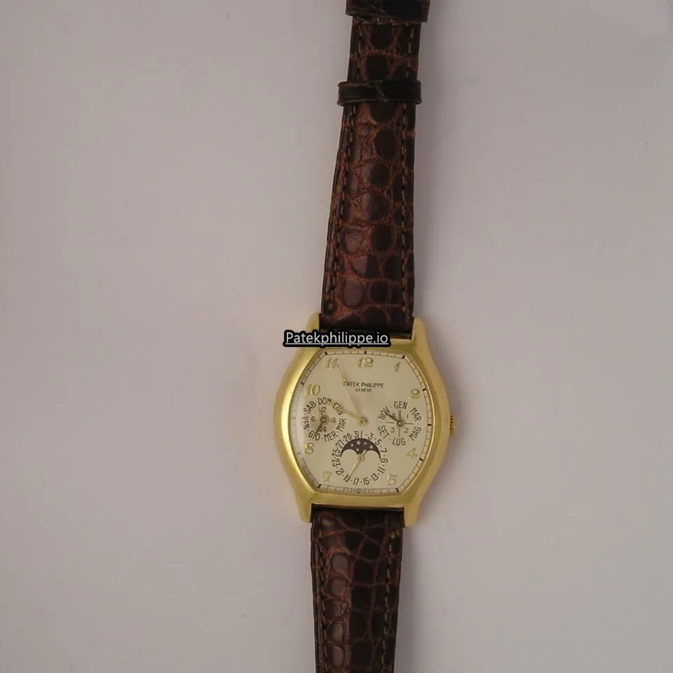 Alternative view of Patek Philippe Perpetual Calendar 5040j 35.5MM Yellow Gold Case Automatic