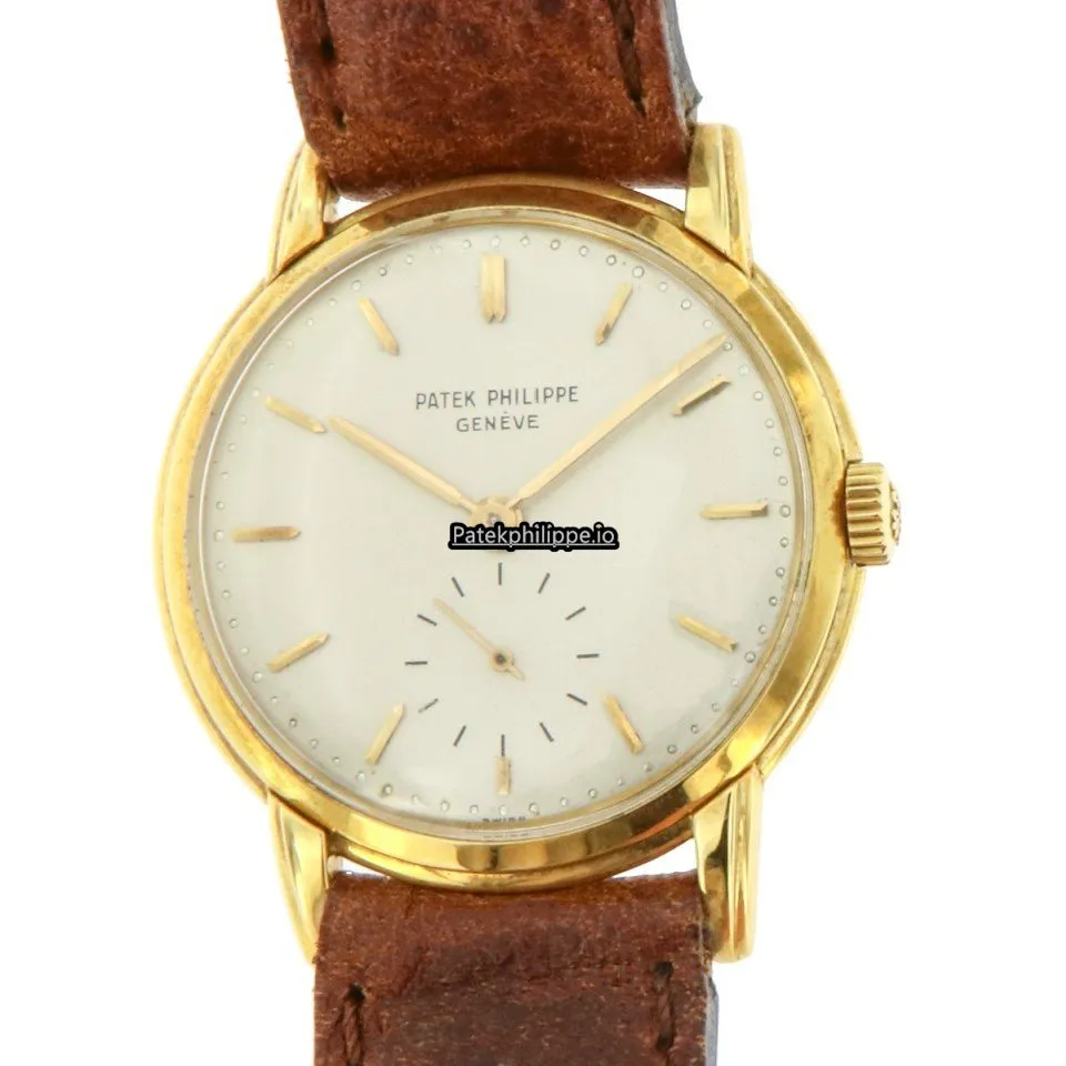Patek Philippe Calatrava 2484 1955 32MM Yellow Gold Case Manual Winding