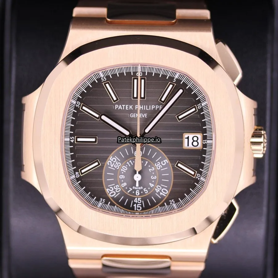 Patek Philippe Nautilus 5980/1r-001 40.5MM Rose Gold Case Automatic