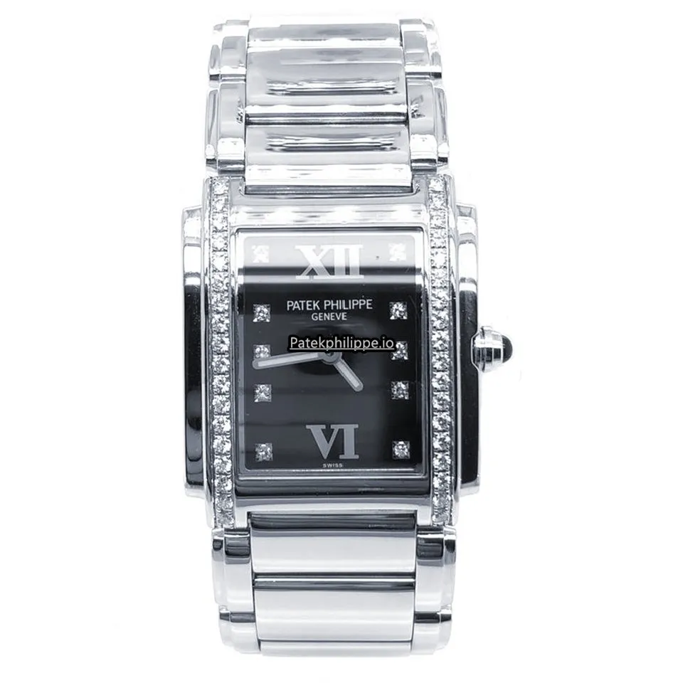 Alternative view of Patek Philippe Twenty-4 4910/10a-001 25x30MM Steel Case Quartz