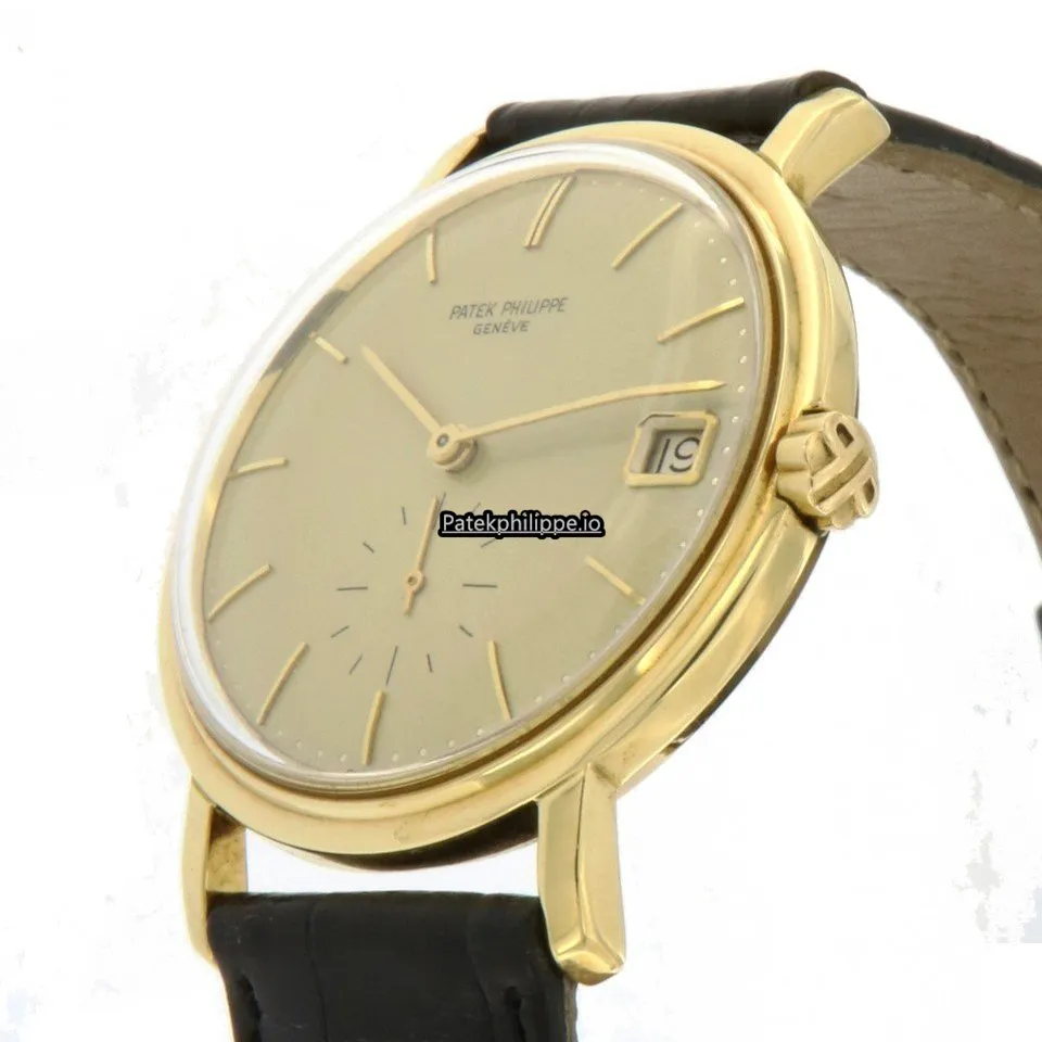 Alternative view of Patek Philippe Calatrava 3445 35MM Yellow Gold Case Automatic