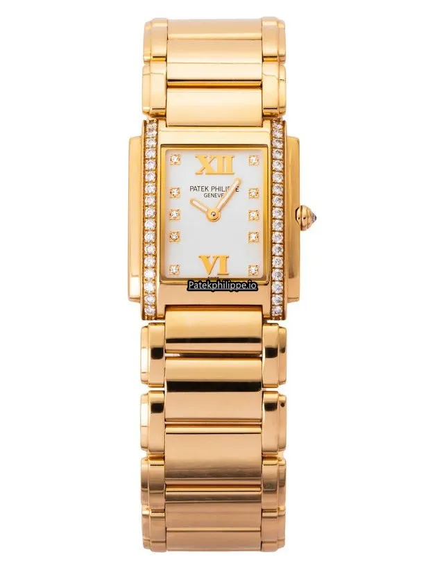 Alternative view of Patek Philippe Twenty-4 4910/11r 25MM Rose Gold Case Quartz